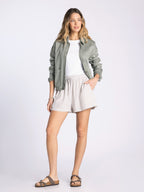 SAND GINGHAM CAELIS SHORTS