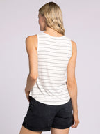 Cream Black EUCLID TANK