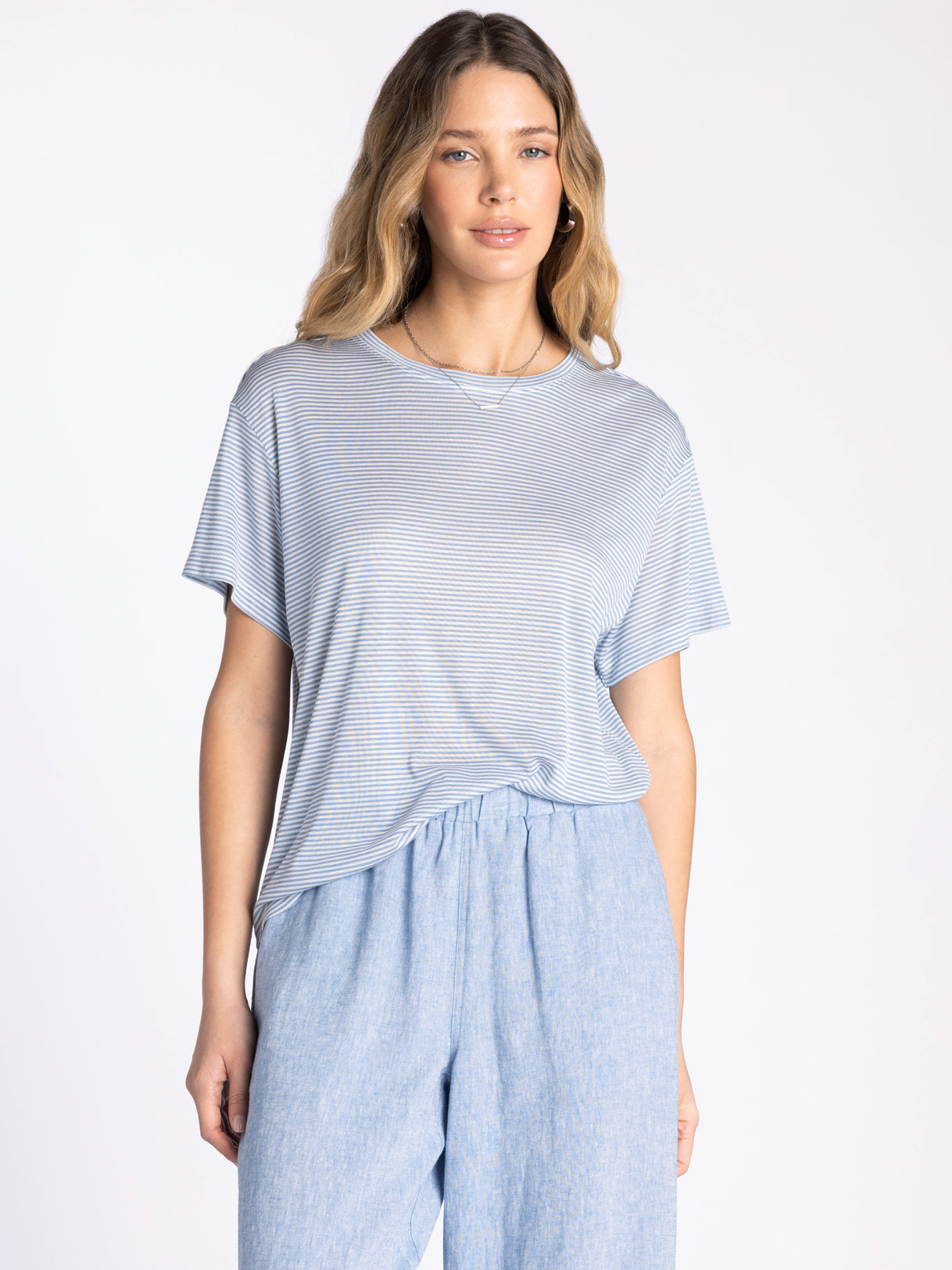 BLUE IVORY OPALITE TEE