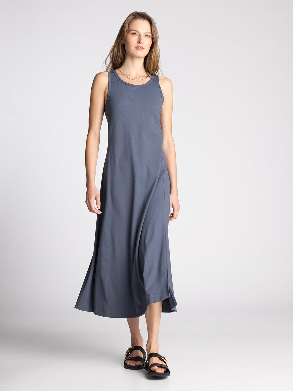 CHARCOAL BLUE PROSPER DRESS