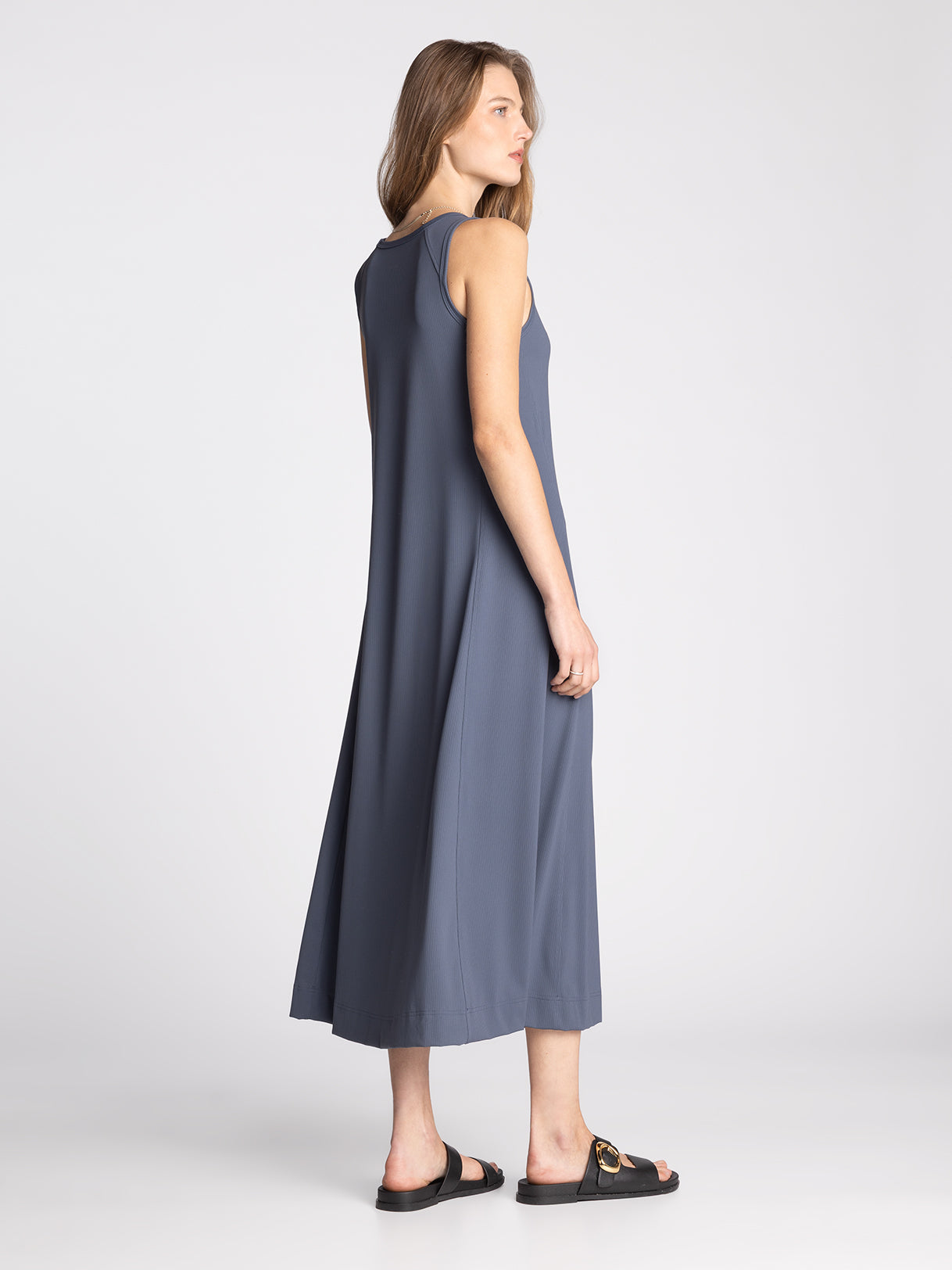 CHARCOAL BLUE PROSPER DRESS