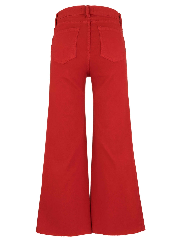 Tomato MEG HIGH RISE FAB AB WIDE LEG RAW HEM
