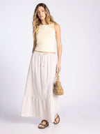 Taupe Morning Glory Skirt