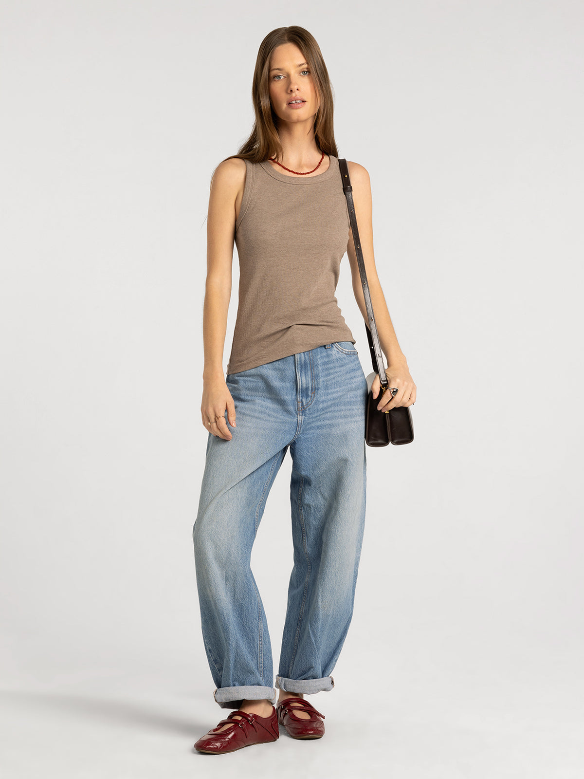 HEATHER ASH BROWN EDLIN TANK – THREAD & SUPPLY