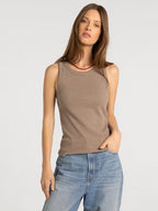 HEATHER ASH BROWN EDLIN TANK – THREAD & SUPPLY – view 2