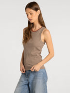 HEATHER ASH BROWN EDLIN TANK – THREAD & SUPPLY – view 3