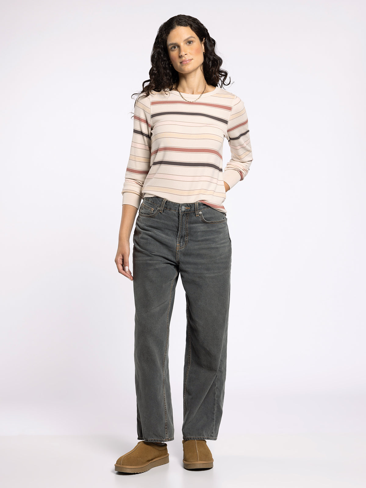 STACY TOP AUTUMN STRIPE