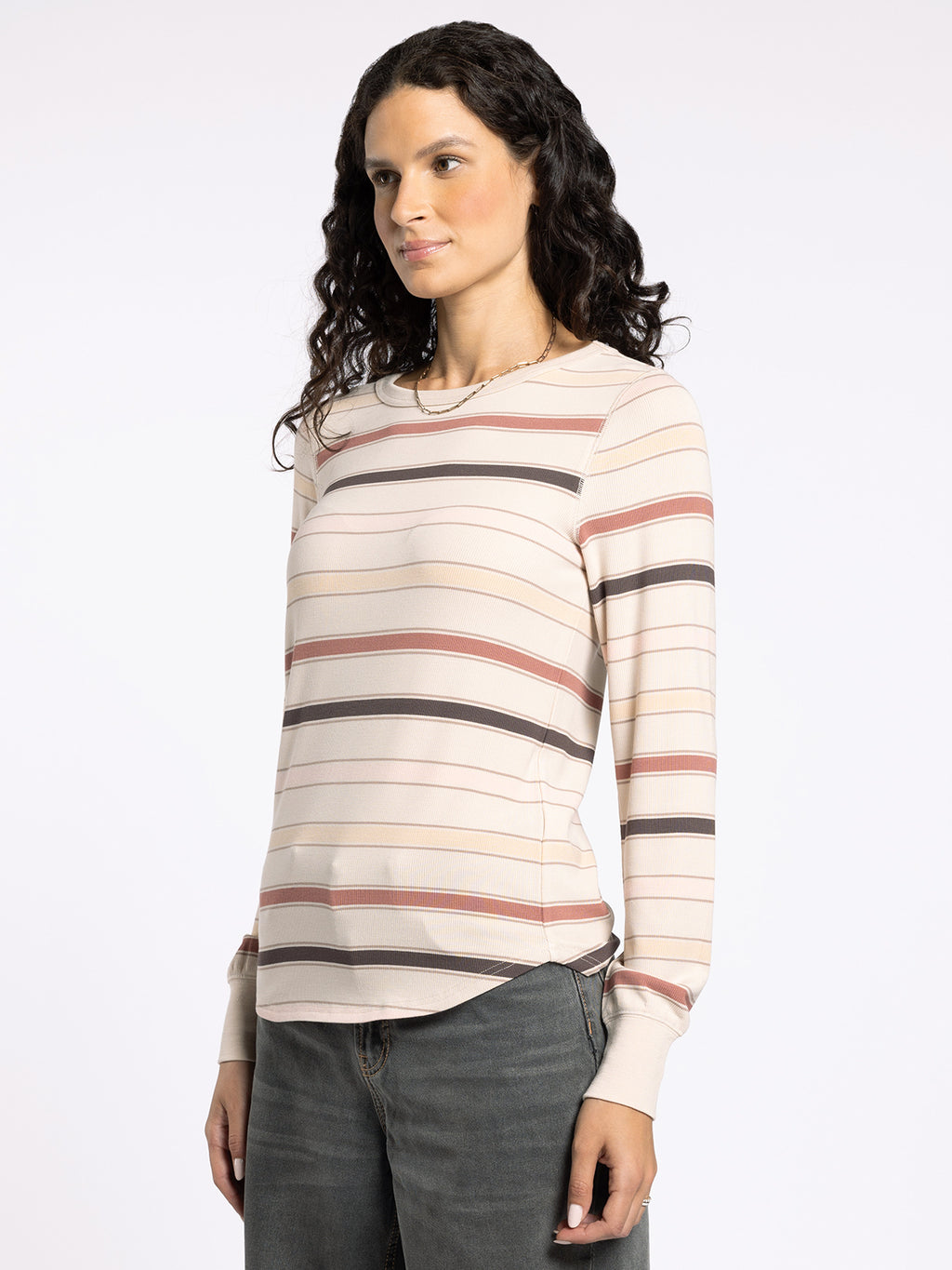 STACY TOP AUTUMN STRIPE
