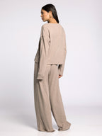 JOY PAJAMA SET TAUPE