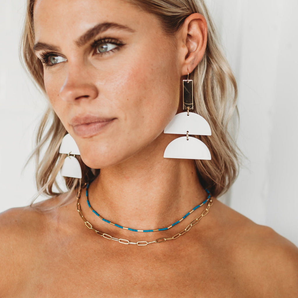 LeAnn Gold Paperclip Necklace
